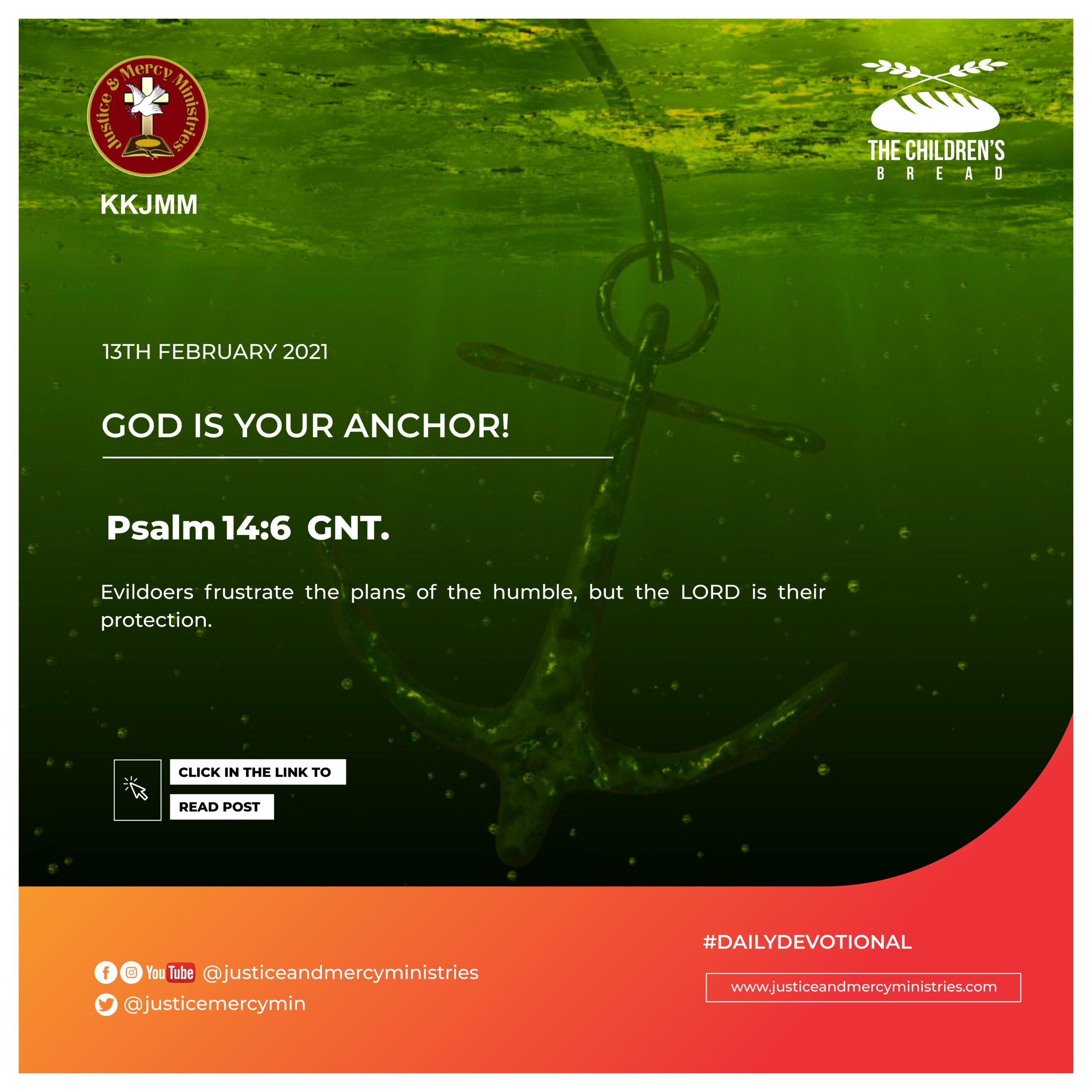 GOD IS YOUR ANCHOR!