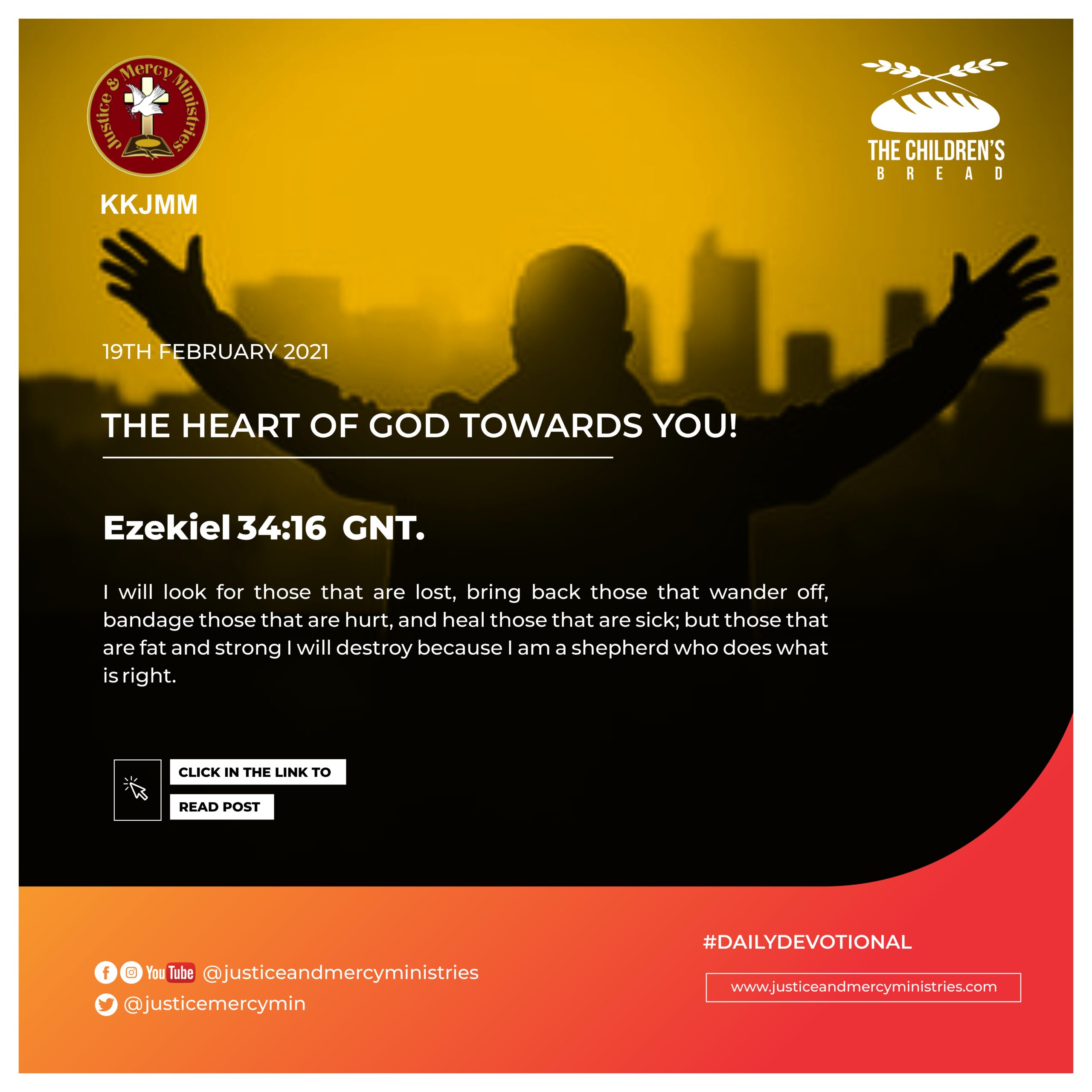 THE HEART OF GOD TOWARDS YOU!