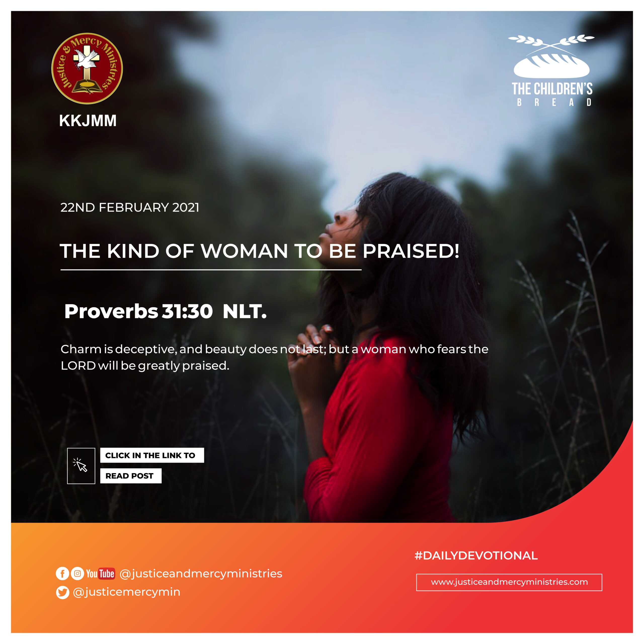 THE KIND OF WOMAN TO BE PRAISED!