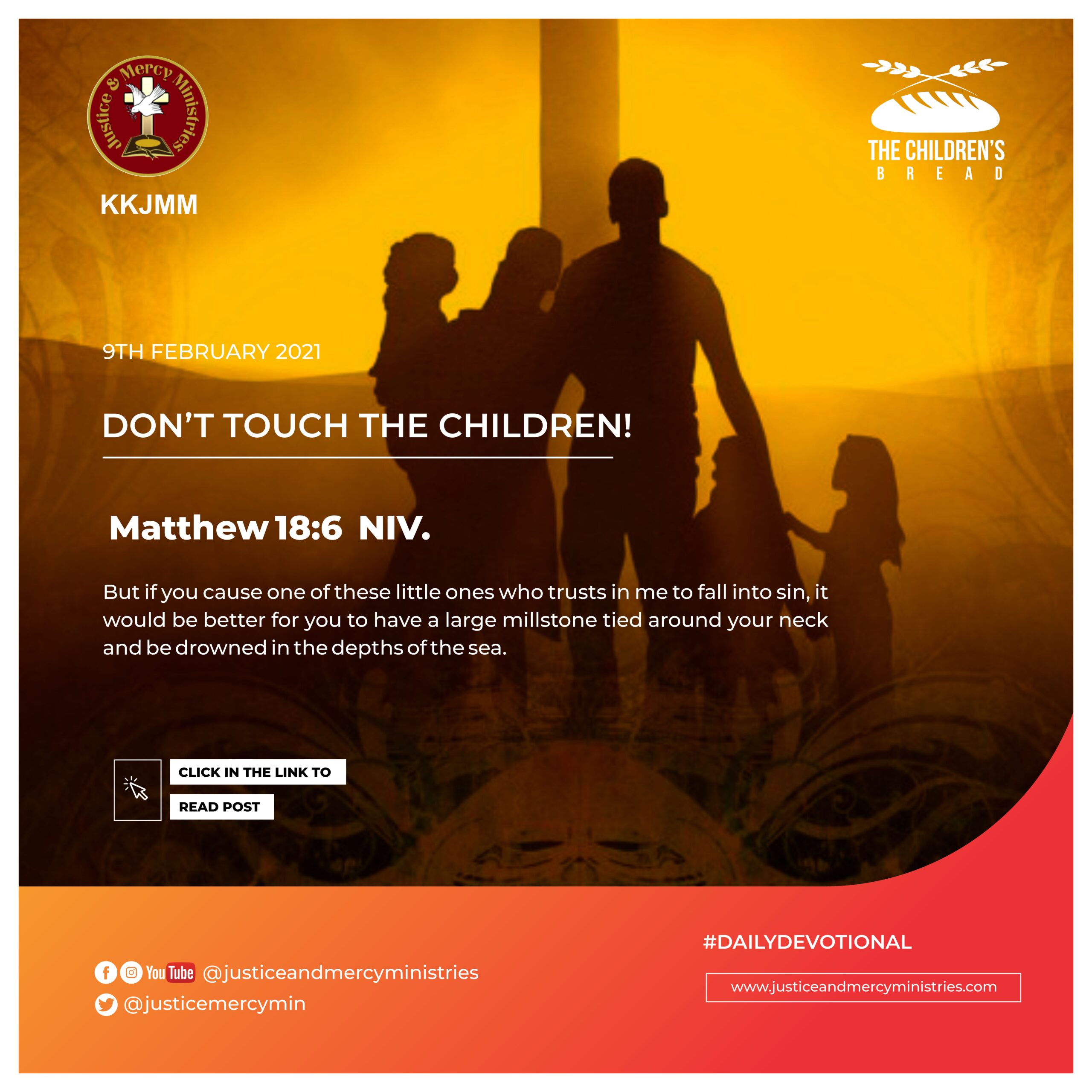 DON’T TOUCH THE CHILDREN!